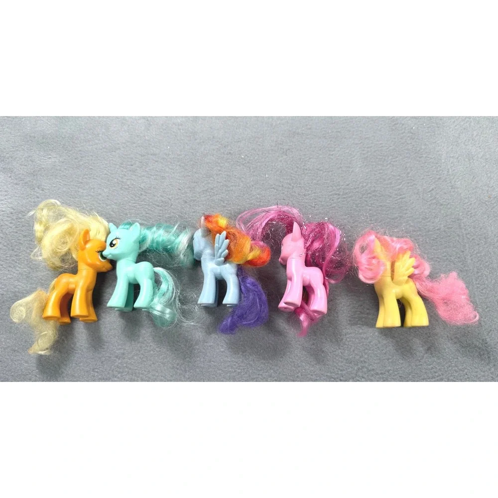 My Little Pony G4 Lot of 5 Hasbro Applejack Lyra Rainbow Dash Pinkie Fluttershy